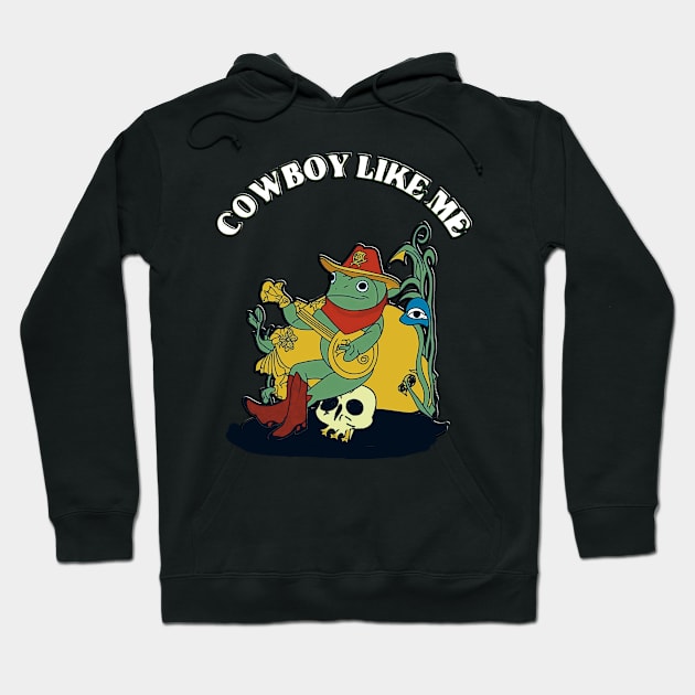 vintage You're A Cowboy Like Me Shirt Cowboy Frog Funny Hoodie by masterpiecesai